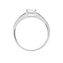 Bague Solitaire Abriel Or Blanc Oxyde De Zirconium|Marc Orian