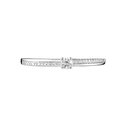 Bague Solitaire Alexandra Or Blanc Diamant