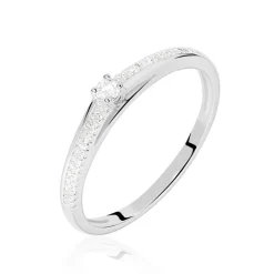 Bague Solitaire Alexandra Or Blanc Diamant