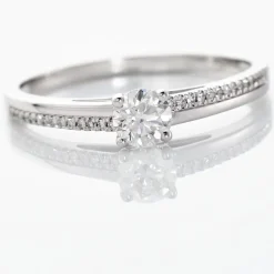 Bague Solitaire Alexandra Or Blanc Diamant|Marc Orian Clearance