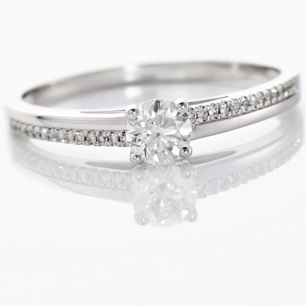 Bague Solitaire Alexandra Or Blanc Diamant|Marc Orian Clearance