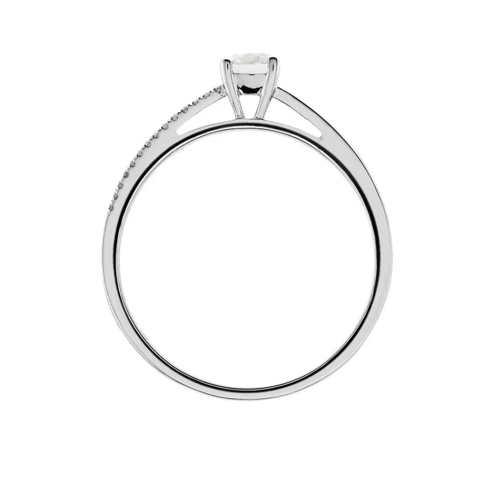 Bague Solitaire Alexandra Or Blanc Diamant|Marc Orian Clearance