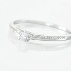 Bague Solitaire Alexandra Or Blanc Diamant|Marc Orian Hot