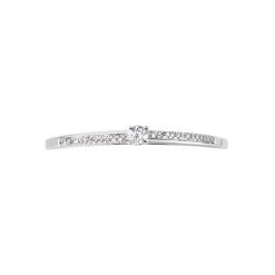 Bague Solitaire Alexandra Or Blanc Diamant|Marc Orian Best