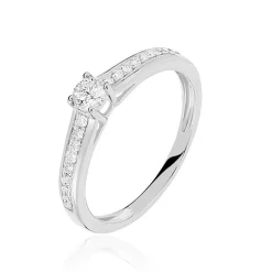 Bague Solitaire Aramis Or Blanc Diamant|Marc Orian Sale