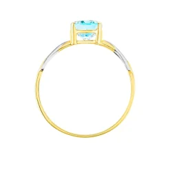 Bague Solitaire Bonnie Or Bicolore Topaze|Marc Orian Online