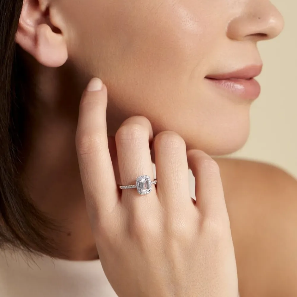 Bague Solitaire Cadmos Argent Blanc Oxyde De Zirconium|Marc Orian Clearance