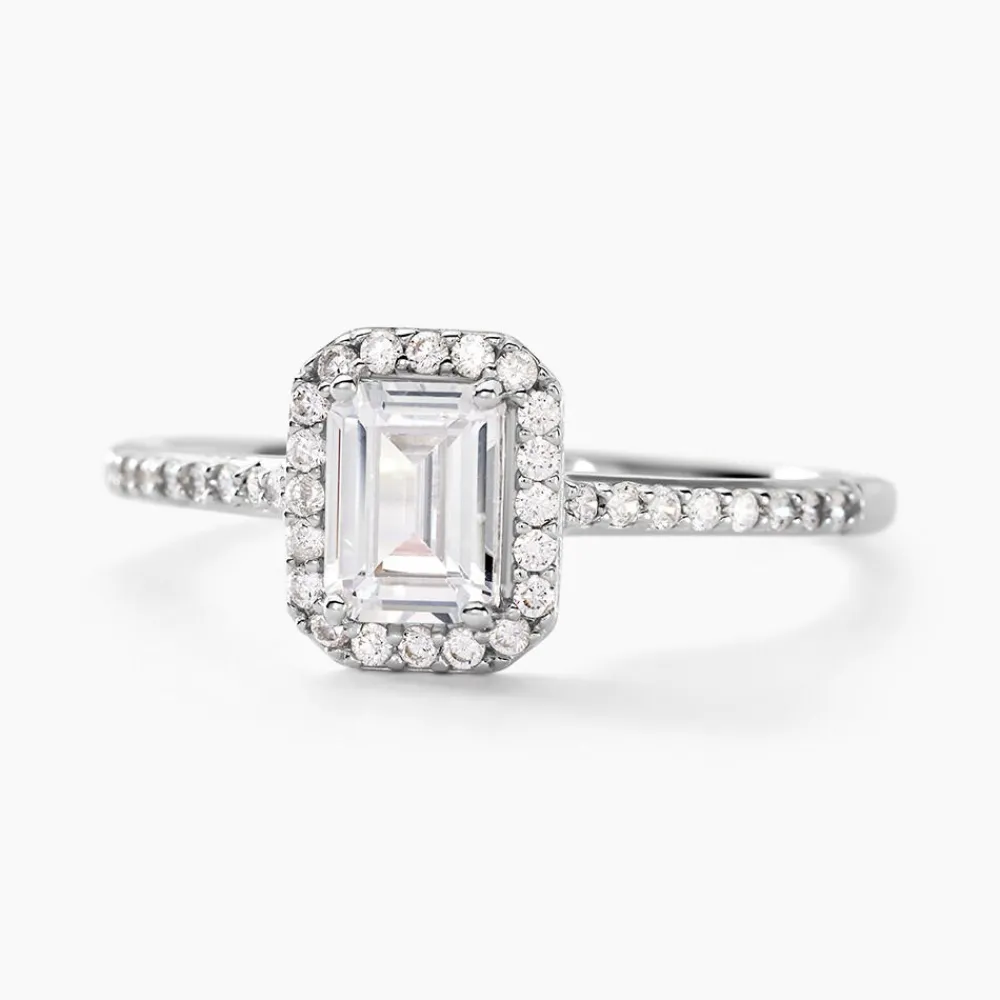 Bague Solitaire Cadmos Argent Blanc Oxyde De Zirconium|Marc Orian Clearance