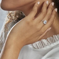 Bague Solitaire Cadmos Argent Blanc Oxyde De Zirconium|Marc Orian Clearance