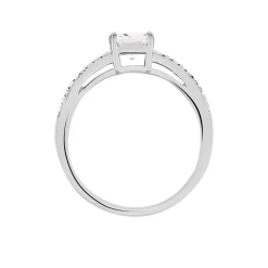 Bague Solitaire Celina Argent Blanc Oxyde De Zirconium|Marc Orian Clearance