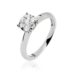 Bague Solitaire Dream Or Blanc Diamant|Marc Orian Hot