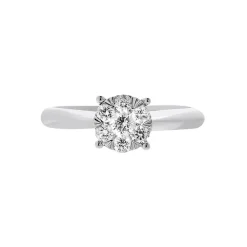 Bague Solitaire Dream Or Blanc Diamant|Marc Orian Hot