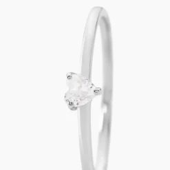 Bague Solitaire 1er Solitaire Argent Blanc Oxyde De Zirconium|Marc Orian New