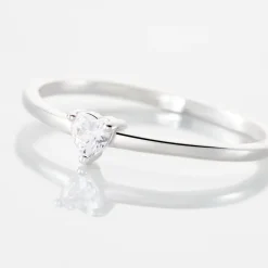 Bague Solitaire 1er Solitaire Argent Blanc Oxyde De Zirconium|Marc Orian New