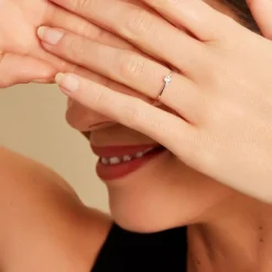 Bague Solitaire 1er Solitaire Argent Blanc Oxyde De Zirconium|Marc Orian New