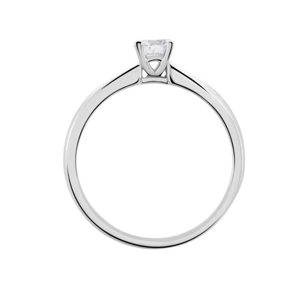 Bague Solitaire Flora Or Blanc Diamant|Marc Orian Clearance