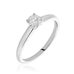 Bague Solitaire Flora Or Blanc Diamant|Marc Orian Clearance