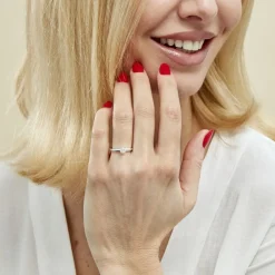 Bague Solitaire Flora Or Blanc Diamant|Marc Orian Best