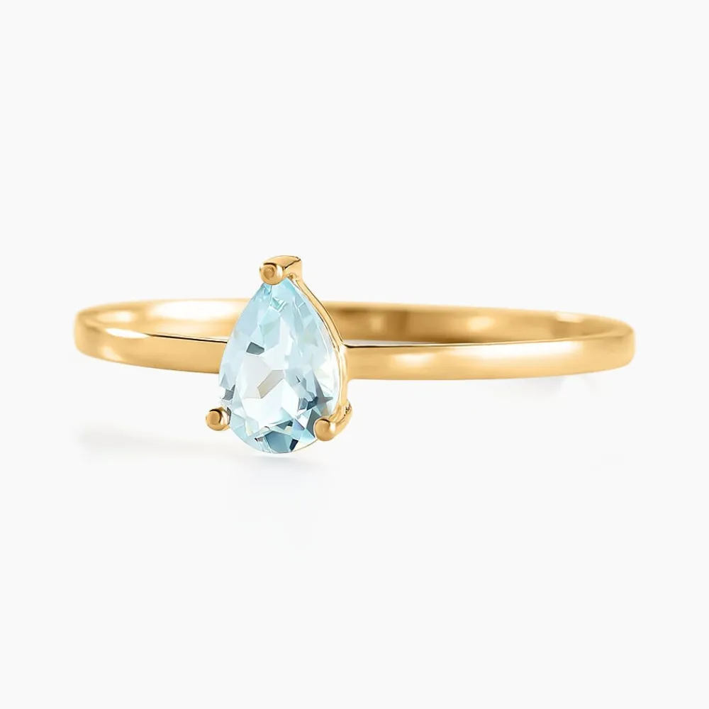 Bague Solitaire Goutte Or Jaune Topaze|Marc Orian Clearance