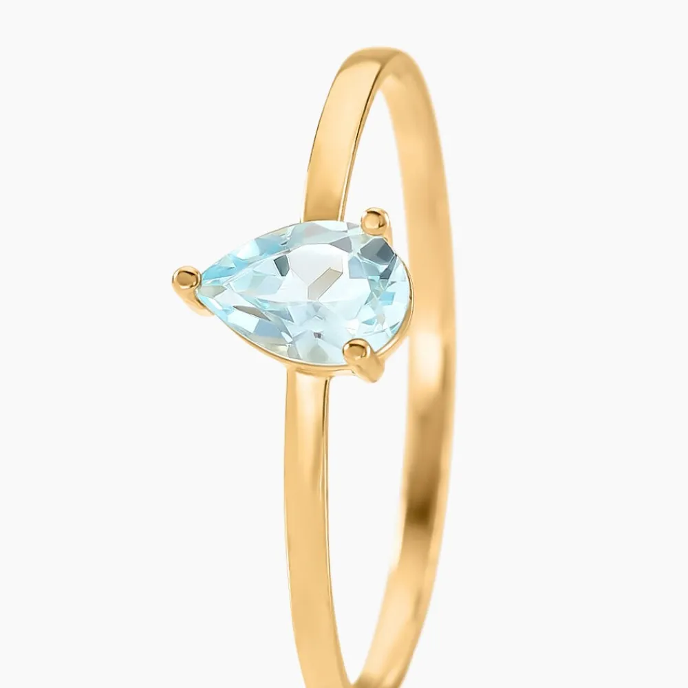 Bague Solitaire Goutte Or Jaune Topaze|Marc Orian Clearance