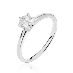 Bague Solitaire Guenolee Or Blanc Diamant|Marc Orian Best