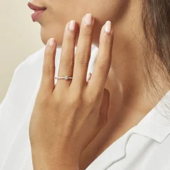 Bague Solitaire Hemera Or Blanc Diamant