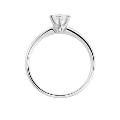 Bague Solitaire Ibtisem Or Blanc Diamant|Marc Orian Discount