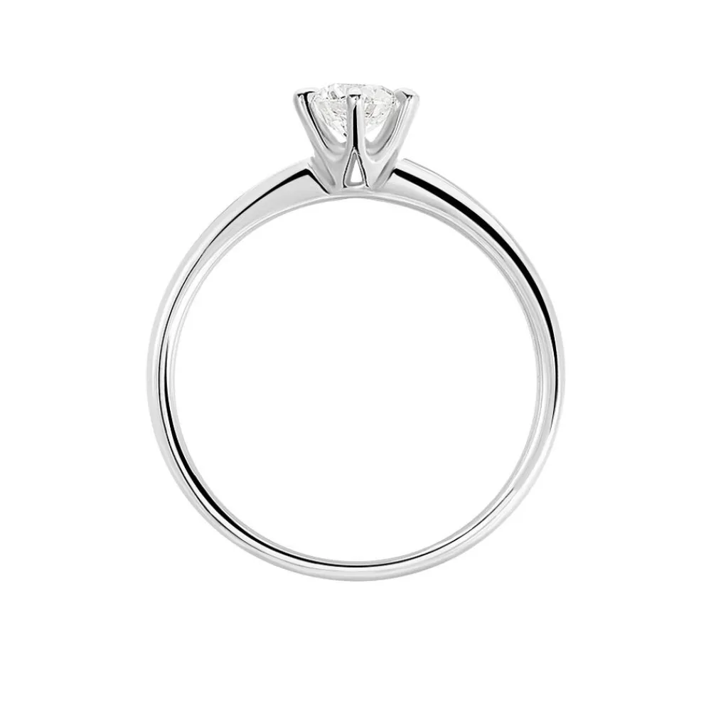 Bague Solitaire Ibtisem Or Blanc Diamant|Marc Orian Discount