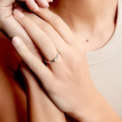 Bague Solitaire Iris Or Blanc Diamant|Marc Orian Discount