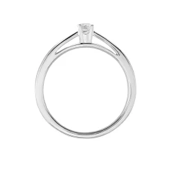 Bague Solitaire Iris Or Blanc Diamant|Marc Orian
