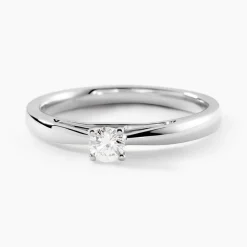 Bague Solitaire Iris Or Blanc Diamant|Marc Orian