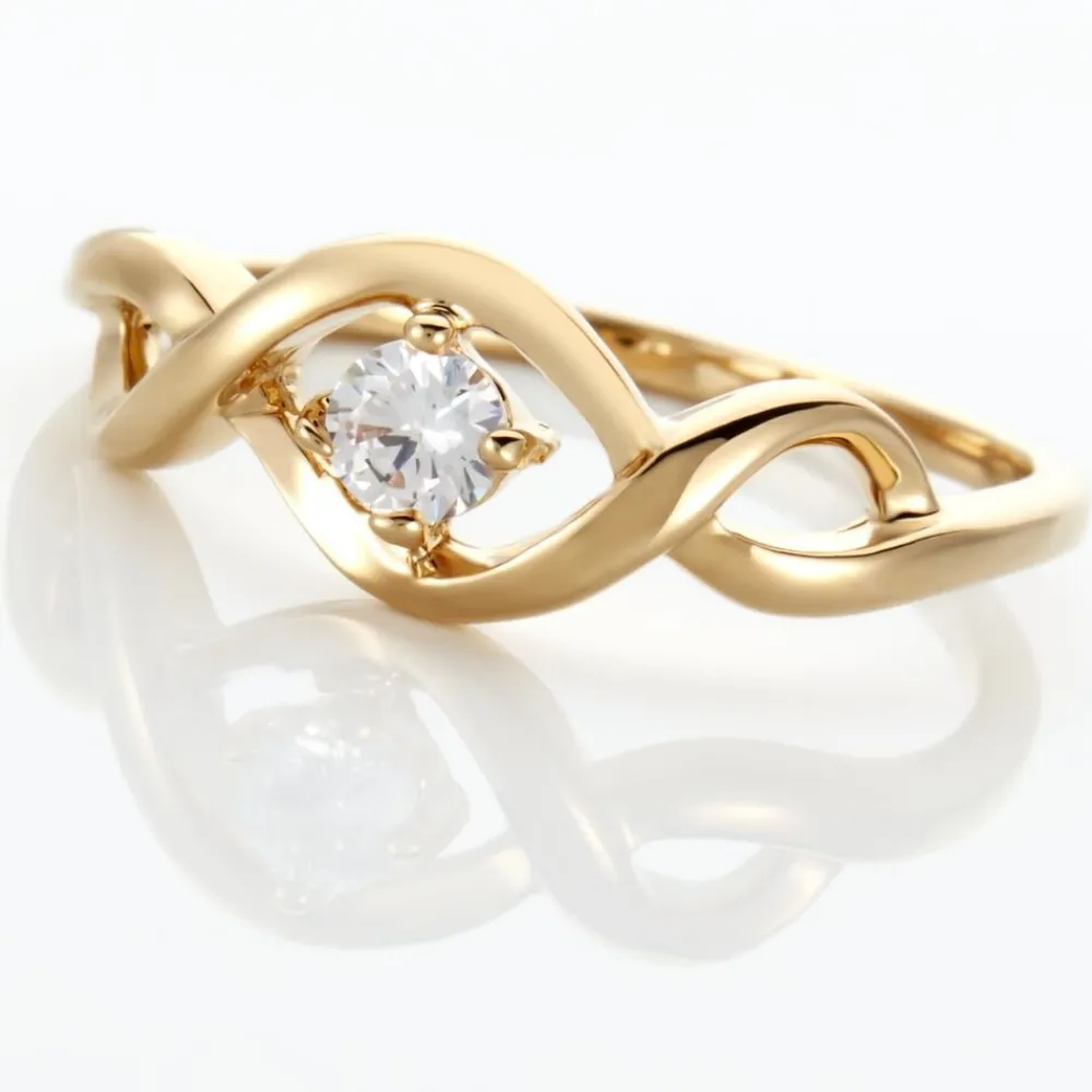 Bague Solitaire Jaume Plaqué Or Oxyde De Zirconium|Marc Orian Hot