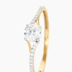 Bague Solitaire Jessa Or Jaune Oxyde De Zirconium|Marc Orian New