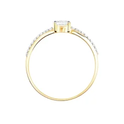 Bague Solitaire Jessa Or Jaune Oxyde De Zirconium|Marc Orian New