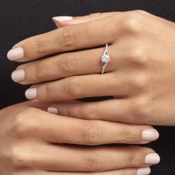 Bague Solitaire Jessa Or Jaune Oxyde De Zirconium|Marc Orian New