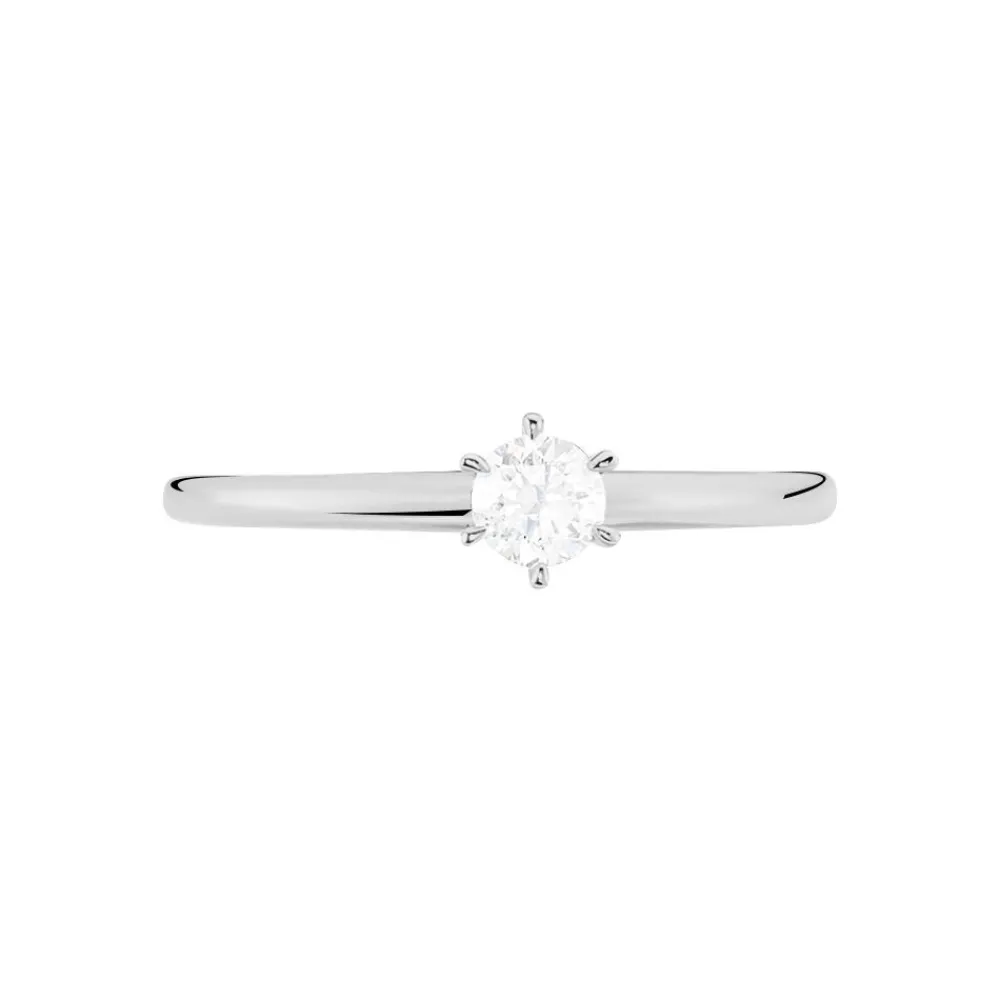 Bague Solitaire Josua Or Blanc Diamant|Marc Orian Discount