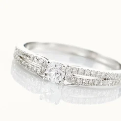 Bague Solitaire Katalina Or Blanc Diamant