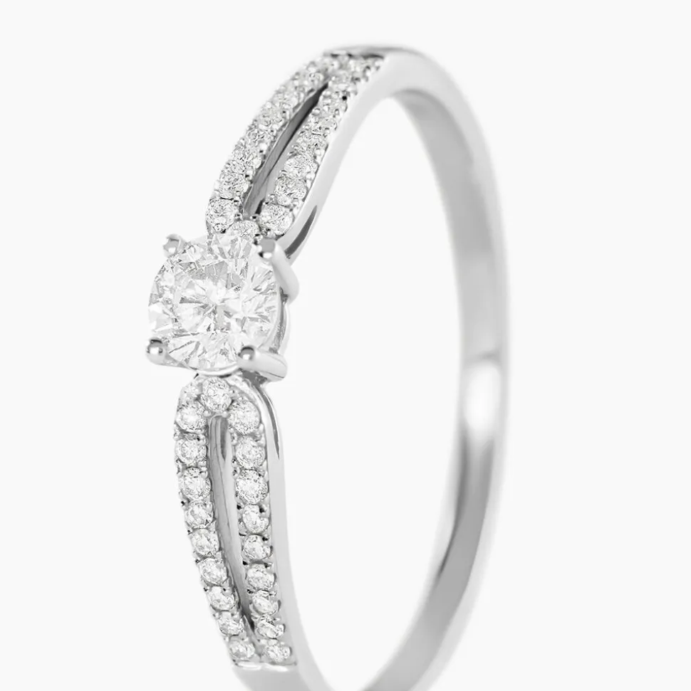 Bague Solitaire Katalina Or Blanc Diamant