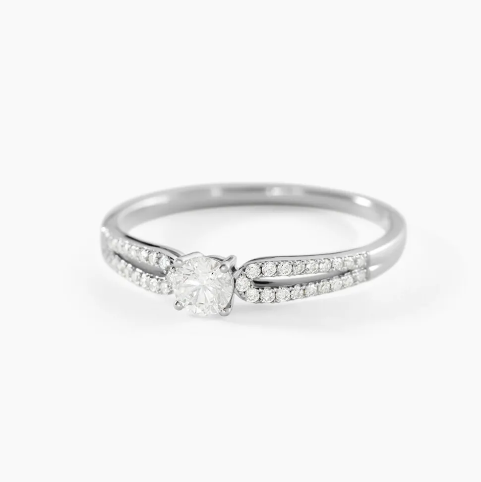 Bague Solitaire Katalina Or Blanc Diamant