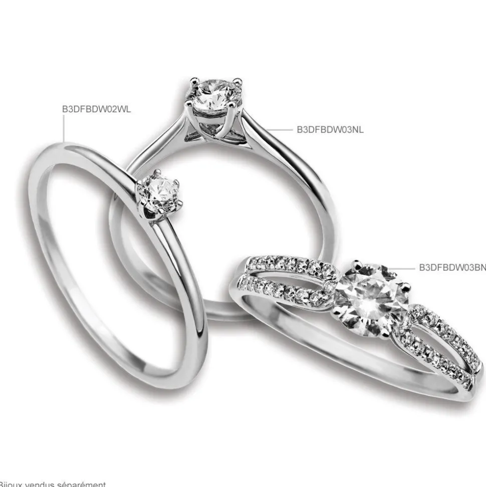 Bague Solitaire Katalina Or Blanc Diamant