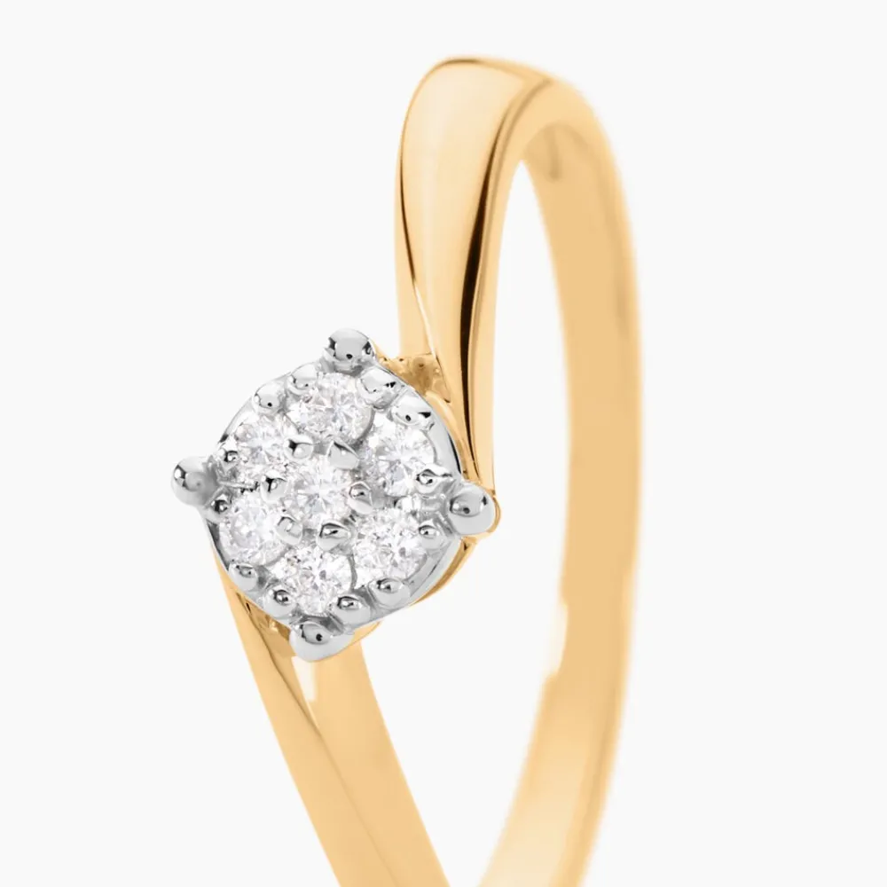 Bague Solitaire Lysia Or Jaune Diamant|Marc Orian New