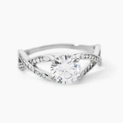 Bague Solitaire Maddy Argent Blanc Oxyde De Zirconium