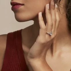 Bague Solitaire Maellyne Argent Blanc Oxyde De Zirconium|Marc Orian Outlet