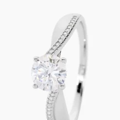 Bague Solitaire Maellyne Argent Blanc Oxyde De Zirconium|Marc Orian Outlet