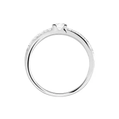 Bague Solitaire Maevane Argent Blanc Oxyde De Zirconium|Marc Orian Discount