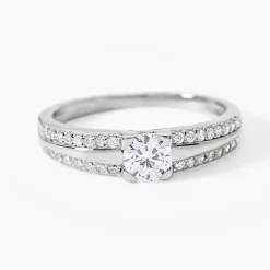 Bague Solitaire Maevane Argent Blanc Oxyde De Zirconium|Marc Orian Discount