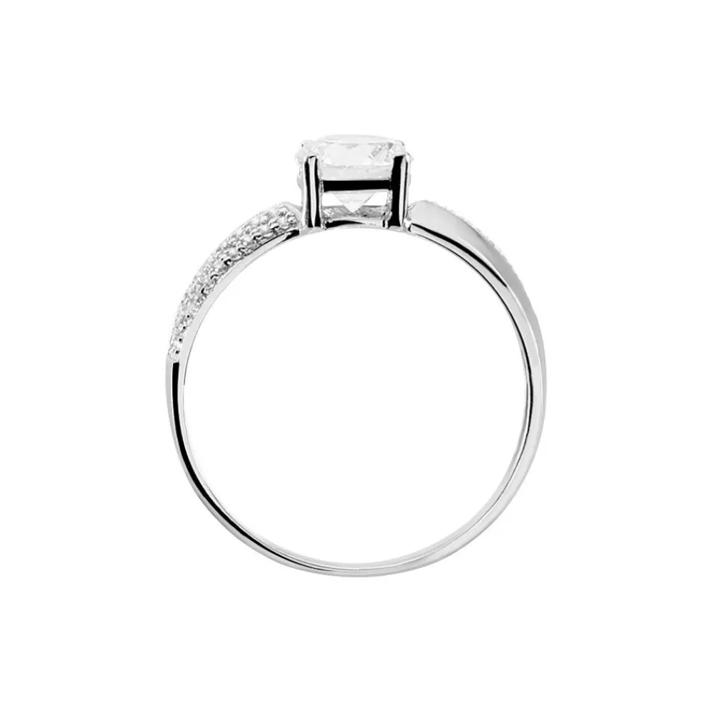Bague Solitaire Messine De Zirconium|Marc Orian Online