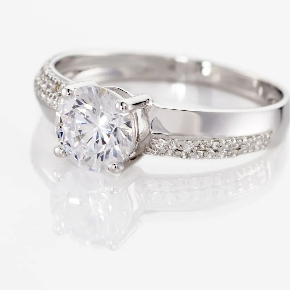 Bague Solitaire Messine De Zirconium|Marc Orian Online