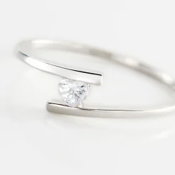 Bague Solitaire Moera Or Blanc Oxyde De Zirconium|Marc Orian Best