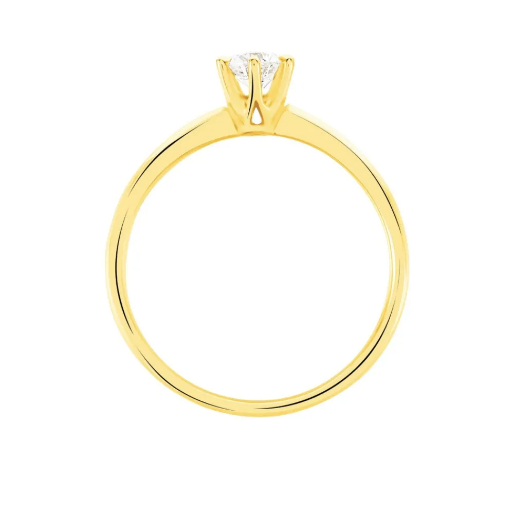 Bague Solitaire Niva Or Jaune Diamant|Marc Orian Discount